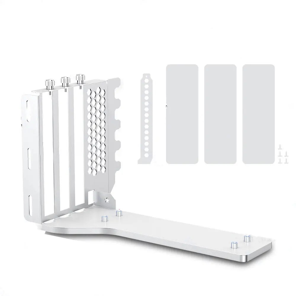 PCIe 3.0/4.0 x16 Vertical GPU Holder Kit - Graphics Card Riser Bracket Support for ATX & Micro ATX PC Cases