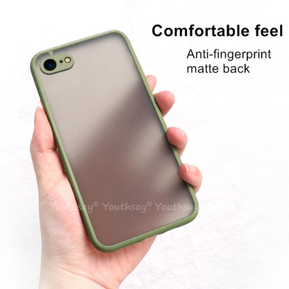 Matte Silicone iPhone Case - Translucent Rubber Protective Cover for iPhone SE 2022, 6–16, Plus, Mini & Pro Max Models