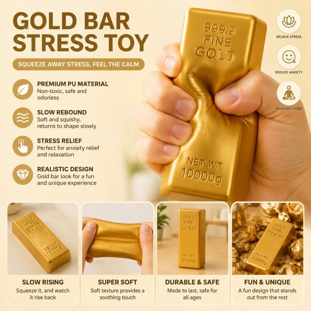 Butter Stick Fidget Toy - Squishy Cheese Stick Stress Relief & Squeeze Toy