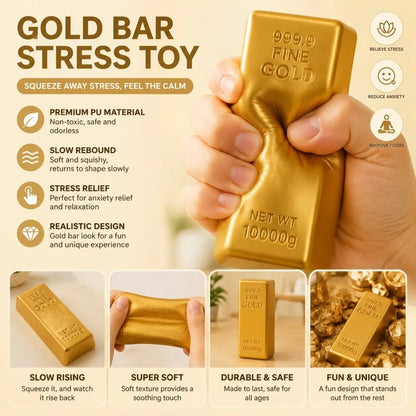 Butter Stick Fidget Toy - Squishy Cheese Stick Stress Relief & Squeeze Toy