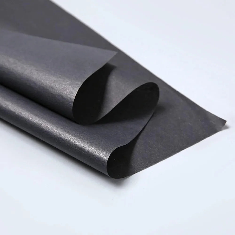 Black Tissue Paper Sheets - 10-100pcs Gift Wrapping Craft Paper for DIY Art and Flower Decoration