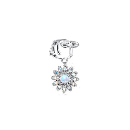 Faux Belly Ring - Non-Piercing Clip-On Navel Button Body Jewelry Belly Piercing Accessory
