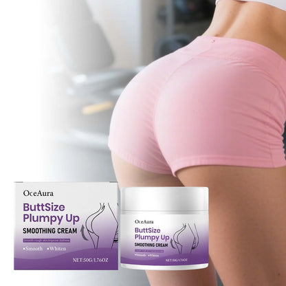 Buttock Smoothing & Firming Cream - Moisturizing Hip Massage Lotion for a Lifted, Plumper-Looking Appearance