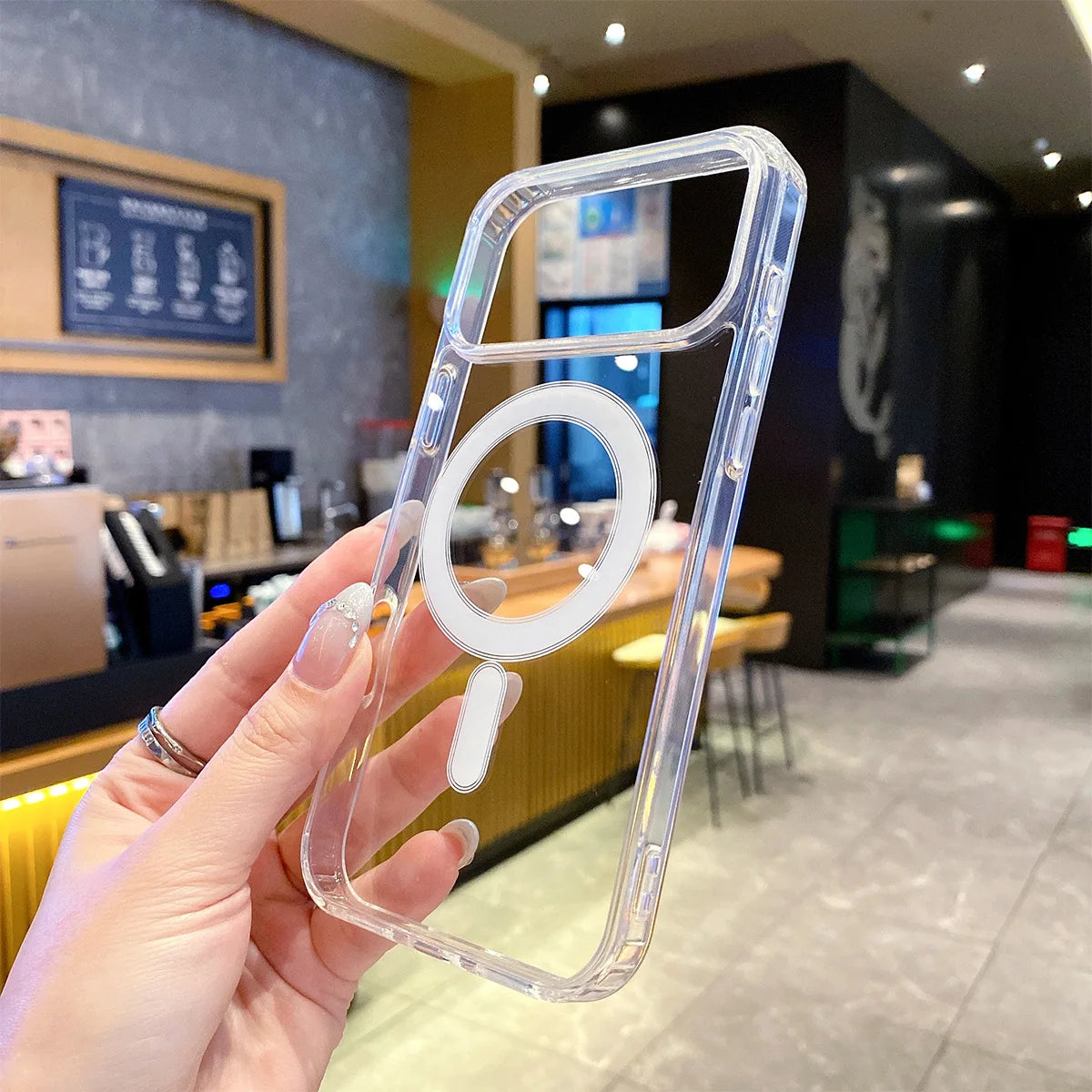 Transparent Magnetic MagSafe Case - Shockproof Original Style Cover for iPhone 17 Air 16 15 14 13 12 11 Pro Max