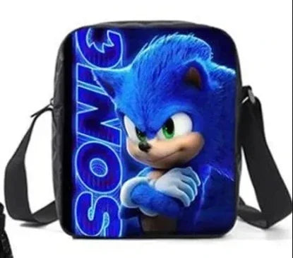 Cartoon Sonic School Backpack – Anime Kids' Primary & Secondary Mochila Bag