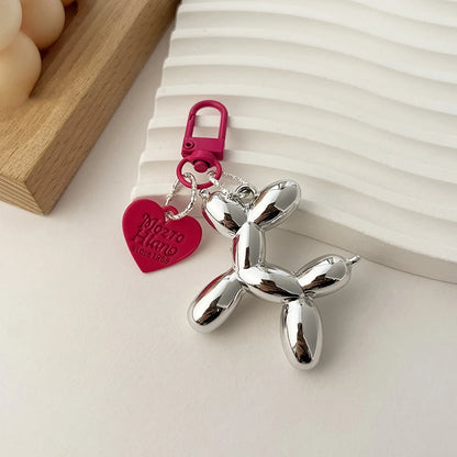 Y2K Balloon Dog Keychain – Cute Ins-Style Bag Pendant & Phone Charm for Girls