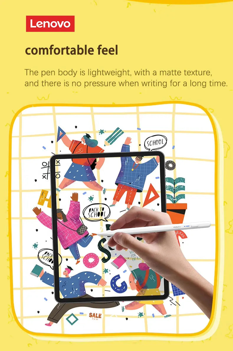 Lenovo BP16 Universal Stylus Touch Pen – Capacitive Drawing Pen for Tablets, Android, iOS Phones & iPad