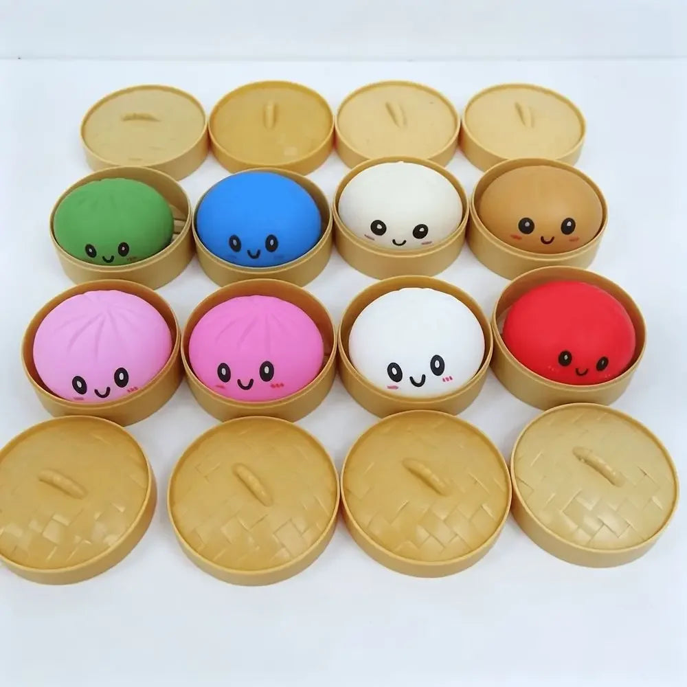 Slow Rising Squishy Toy Set - Cute Cheese Bun Bread & Bear Squeeze Fidget Collectibles