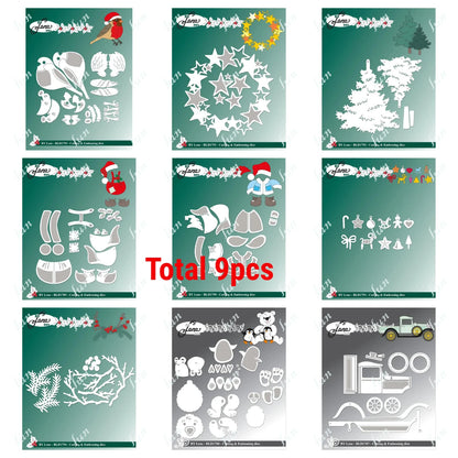 Tall Elf Metal Cutting Dies – Pine Cone Gnome Scrapbooking, Mailbox Craft Supplies for DIY Photo Albums