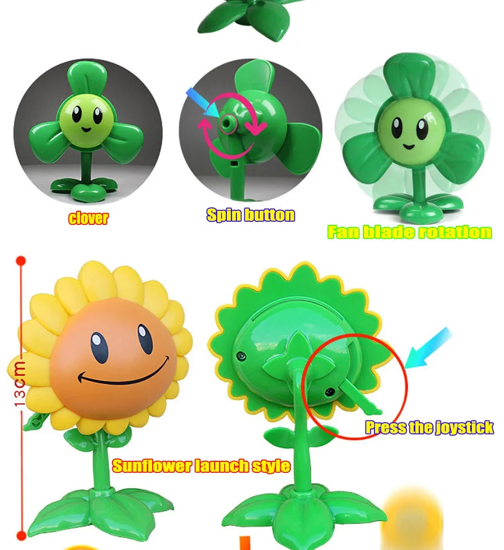 Plants vs Zombies PVZ Pea Shooter Boss Action Figure – Dave Allstar Toy Doll for Kids Gift