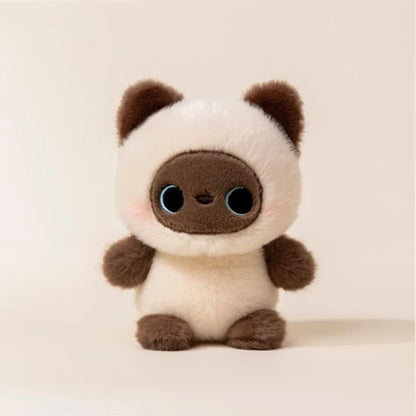 16cm Cute Plush Companion Doll - Anime Elephant, Rabbit, Bear & Panda Soft Desk Toy Gift