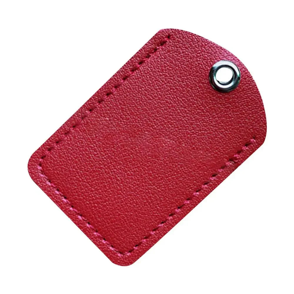 PU Leather Bag Pendant Card Sleeve – Rectangle Keychain Badge Holder for AirTag
