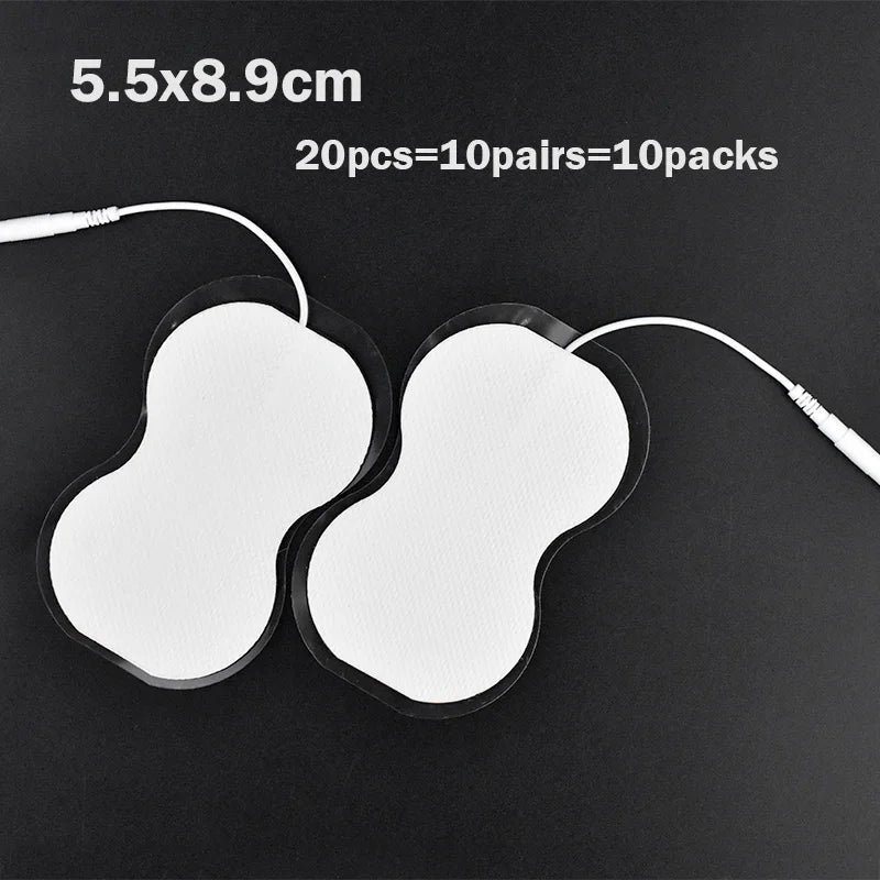 100/50pcs 5x5cm Muscle Stimulator Electrode Pads – Self-Adhesive Non-Woven Replacement for TENS Therapy Machines