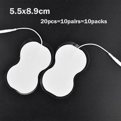 100/50pcs 5x5cm Muscle Stimulator Electrode Pads – Self-Adhesive Non-Woven Replacement for TENS Therapy Machines