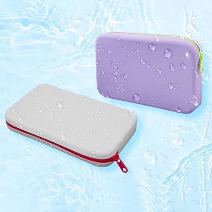 Large Capacity Square Silicone Cosmetic Storage Bag: Portable Travel Makeup Brush Holder - Waterproof Organizer for Beauty Essentials