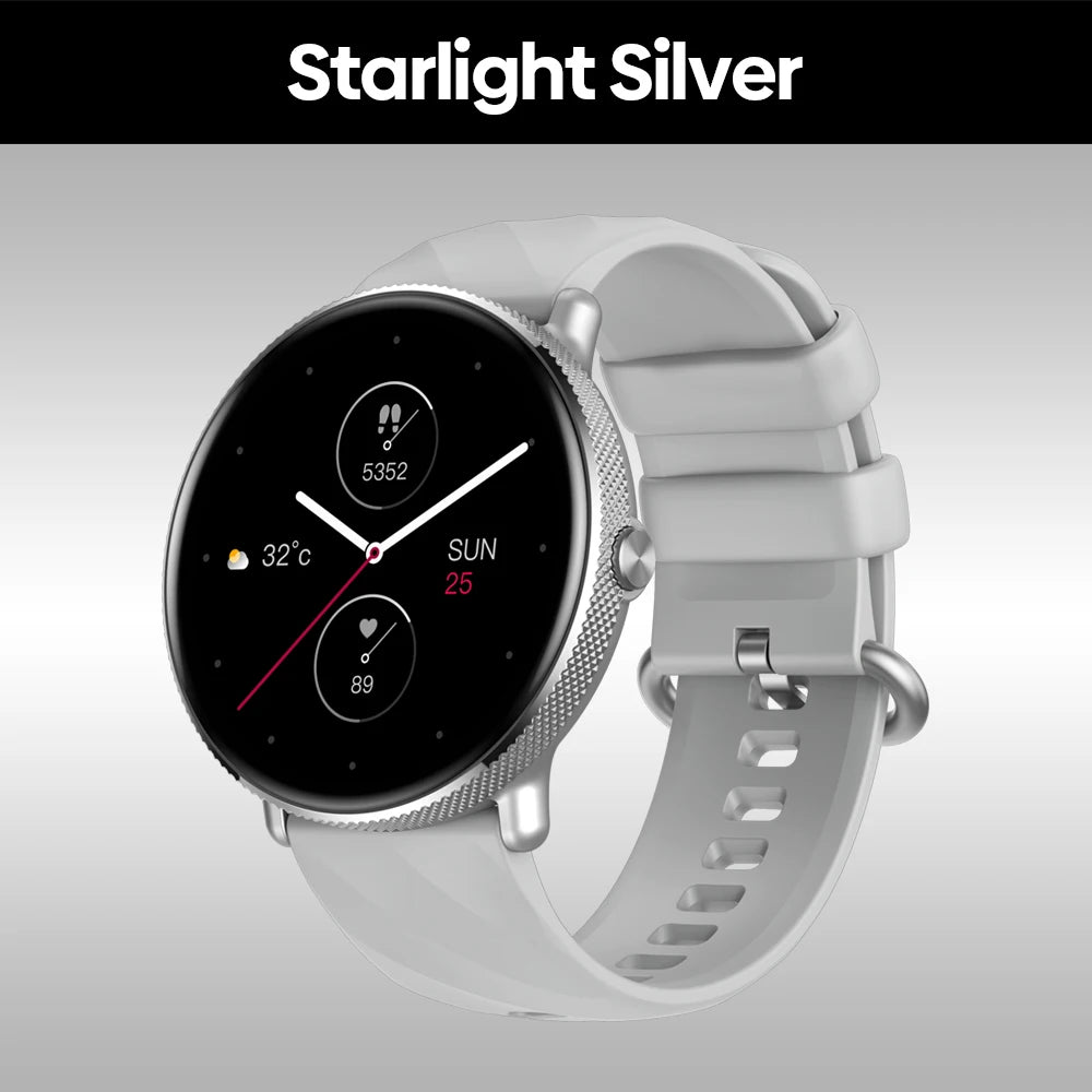 Zeblaze GTR 3 Pro Smartwatch — AMOLED Display Fitness Watch with Call Function, 316L Stainless Steel for Men & Women
