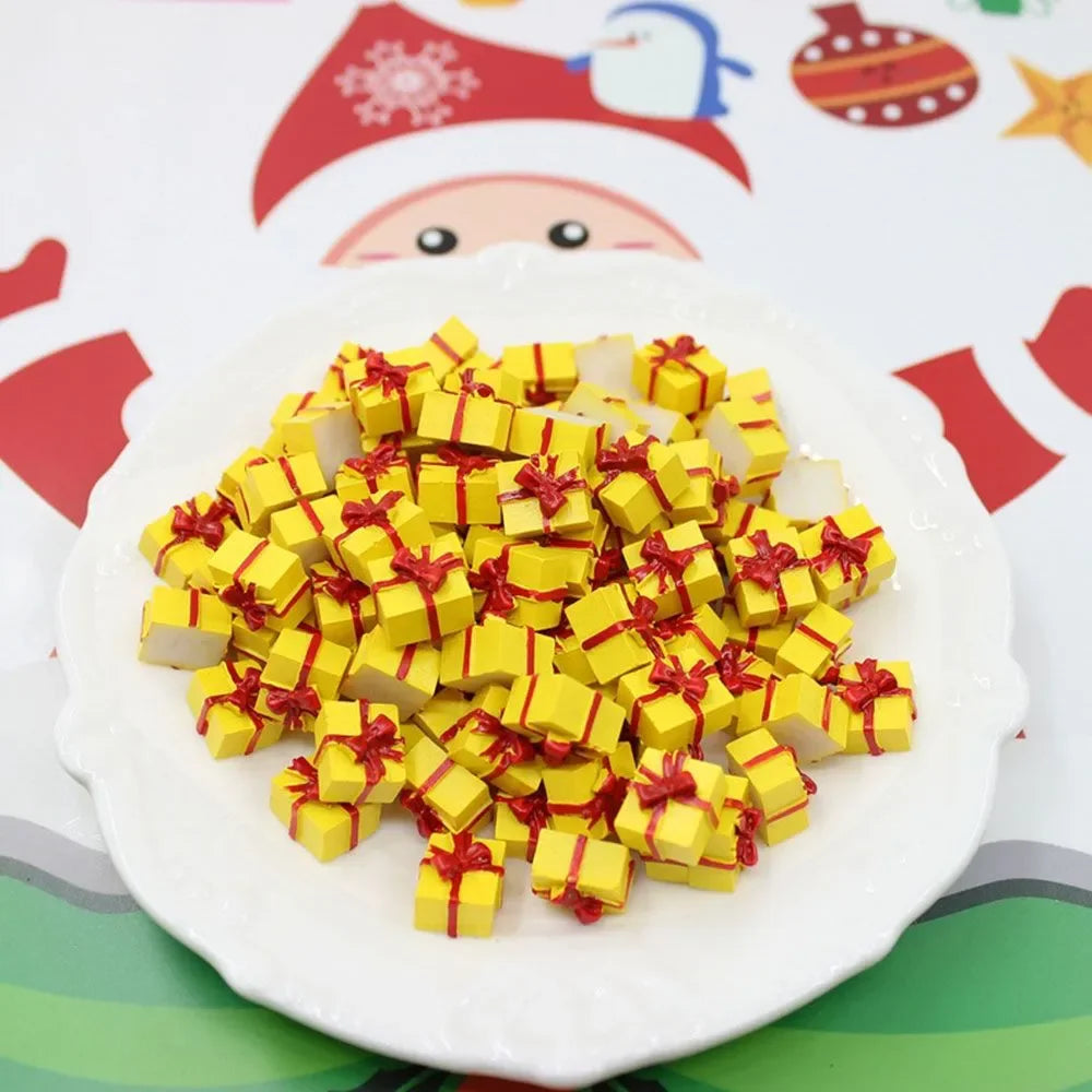 Mini 1/12 Scale Festival Gift Boxes – Resin Christmas & Birthday Dollhouse Decorations (5–20PCS Set)