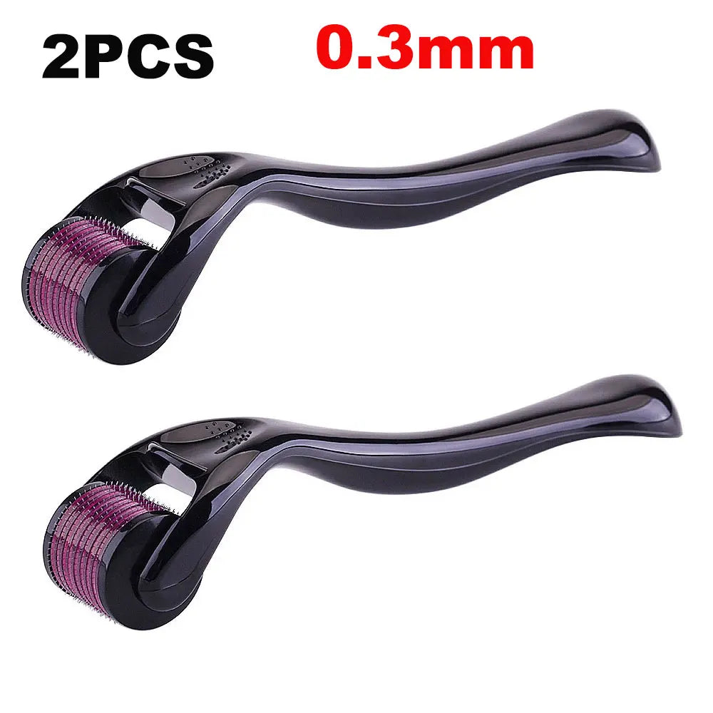 Microneedle Derma Roller - 540-Needle Facial, Body & Beard Skin Roller 0.2-0.3mm