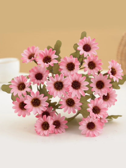21-Head Artificial Daisy Bouquet - Silk Autumn Flowers for Home, Wedding & Party Decor