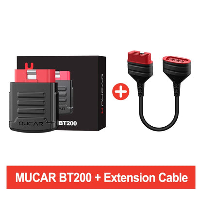 MUCAR BT200 OBD2 Automotive Diagnostic Scanner – Bluetooth/WiFi Car Tool with 15 Reset Functions