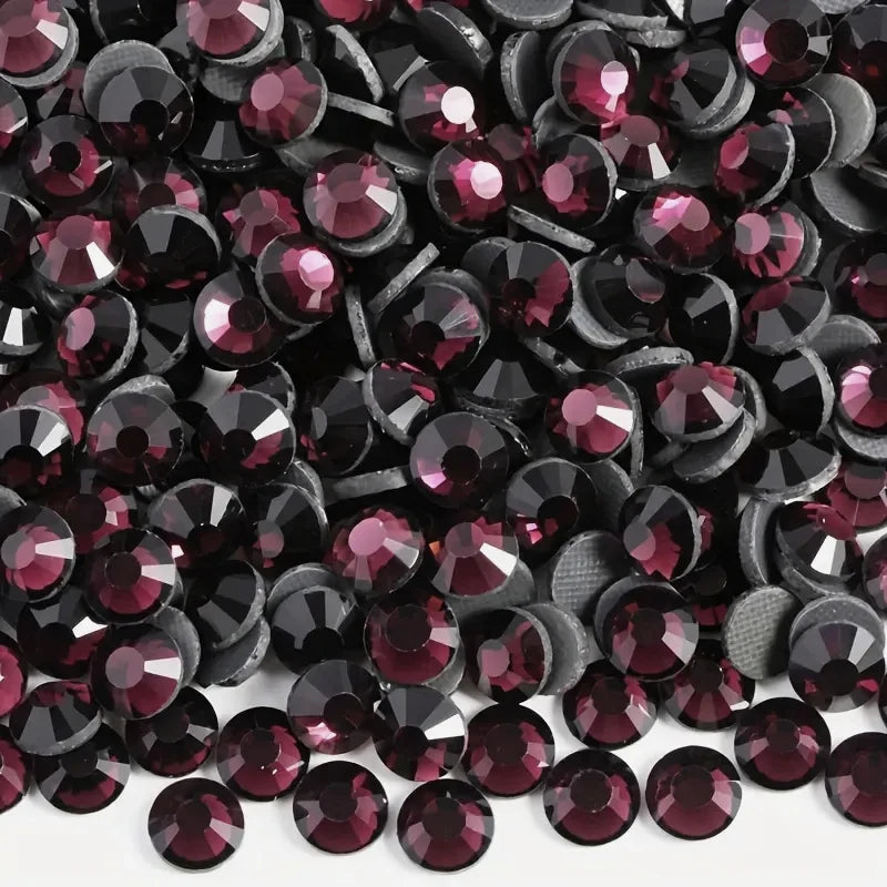 Bobohoo HotFix Crystal Rhinestones SS6-SS30 – Glitter Iron-On Strass Gems for Clothing, Dresses & DIY Crafts