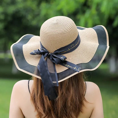 Women’s Summer Beach Straw Hat – Style Large Brim Sun Protection Hat for Vacation & Outdoor Fashion