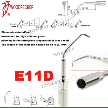 Woodpecker Dental Scaler Tips – Ultrasonic Tooth Cleaning, Endo & Perio Scaling Tips, Fit EMS UDS Scaler Handpiece