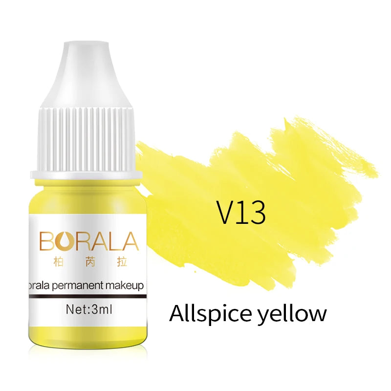 Borala 26 Colors 3ML Permanent Makeup Pigments – Sample Size for Lips, Eyebrows & Eyeliner, Beauty Art for Women