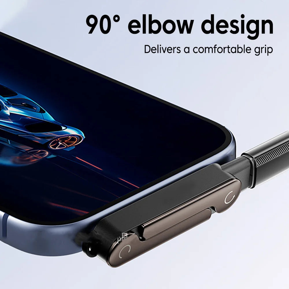 Type-C 240W Fast Charging Bracket Adapter – USB-C Male to USB-C Female OTG Converter with Foldable Holder (1/2/3PCS)