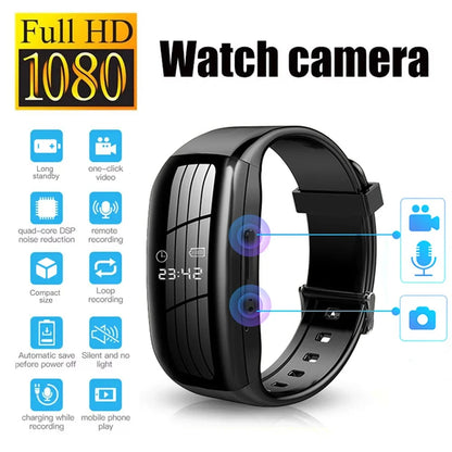 1080P HD Action Camera Watch - Portable Sports Video & Voice Recorder for Outdoor Use and Meetings