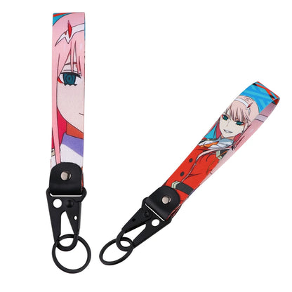 Anime Eagle Beak Keychain – Cool Short Lanyard for Phone, Badge Holder & USB Pendant