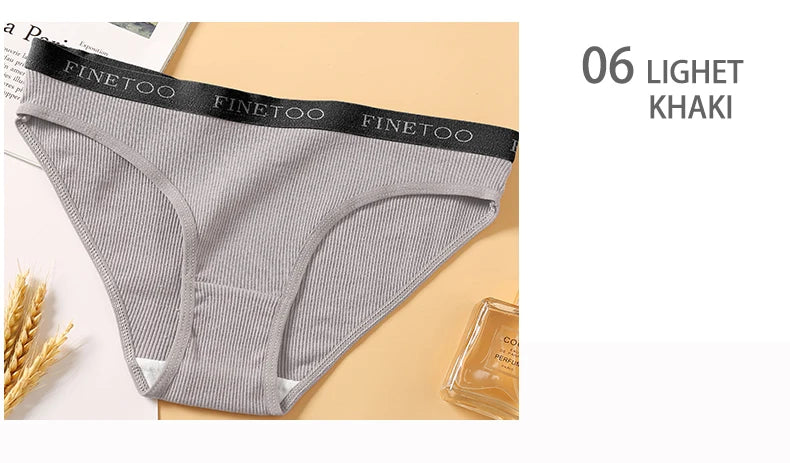 5-Pack Women’s Cotton Panties – Sexy Comfort Briefs with Letter Print & Waistband (M-XXL)