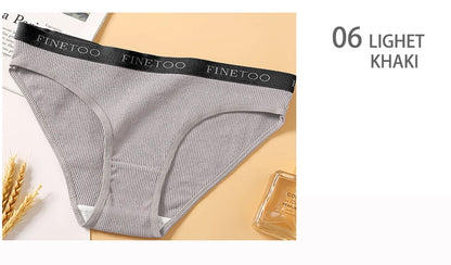 5-Pack Women’s Cotton Panties – Sexy Comfort Briefs with Letter Print & Waistband (M-XXL)