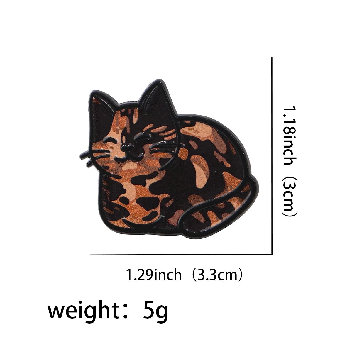 Cute Black Cat Enamel Pin - Cartoon Anime Brooch Lapel Badge for Backpack & Clothing Accessories