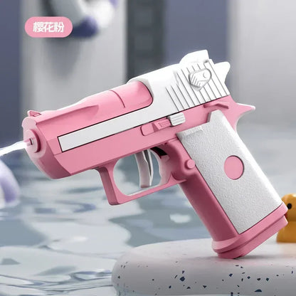 Mini Desert Eagle Water Gun – Mechanical Continuous Firing Small Pistol for Kids, Summer Beach & Pool Toy
