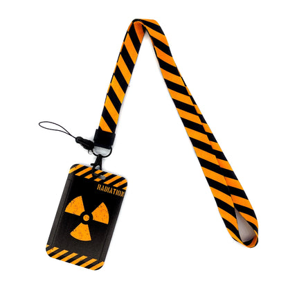 Vintage Tape ID Card Holder with Hanging Rope – Mobile Phone & Chest Card Lanyard