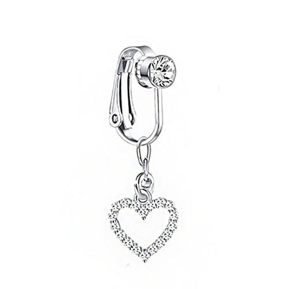 Faux Snake Belly Ring – Fake Clip-On Umbilical Navel Piercing, Belly Button & Cartilage Body Jewelry