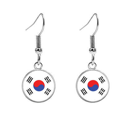 France National Flag Earrings - Multicolor Country Flag Jewelry for Women, Travel Pride & Celebration Gifts