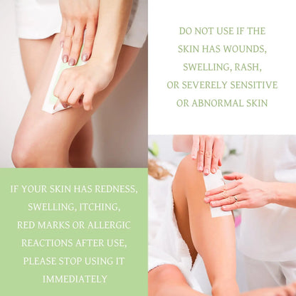 Professional Hair Removal Nonwoven Depilatory Wax Strips – Epilator Roll for Smooth Legs and Body