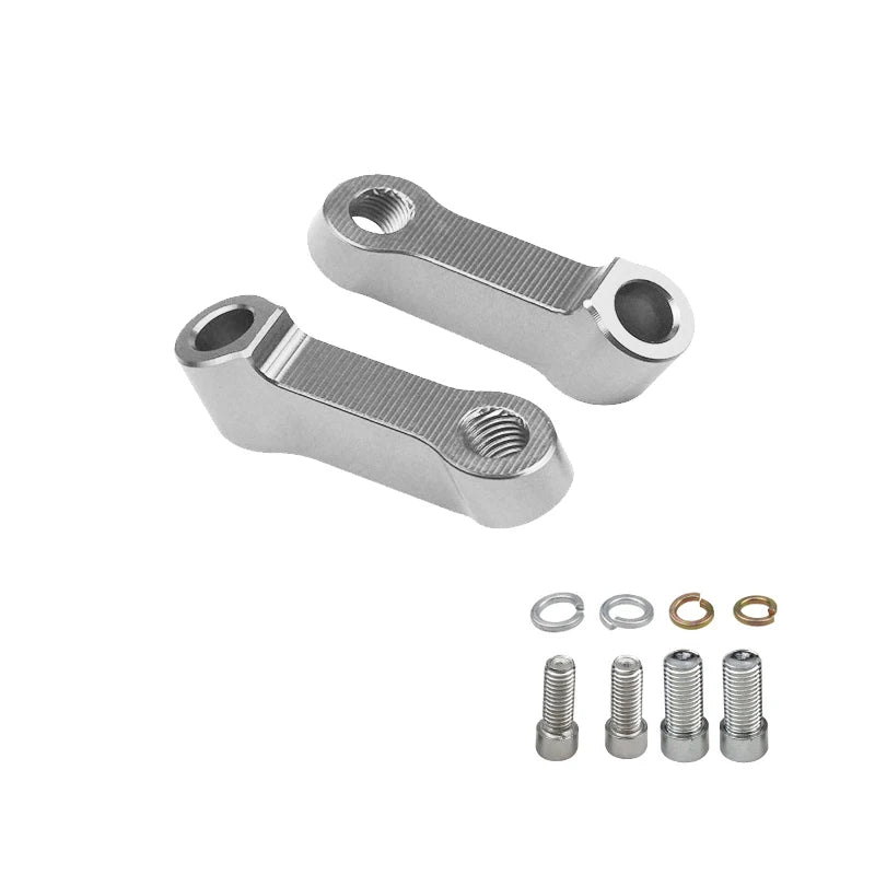 2PCS Suzuki V-Strom Mirror Extenders – Rearview Extension Riser Adapter for DL250 DL650 DL1000 800DE 1050XT Motorcycle Accessories