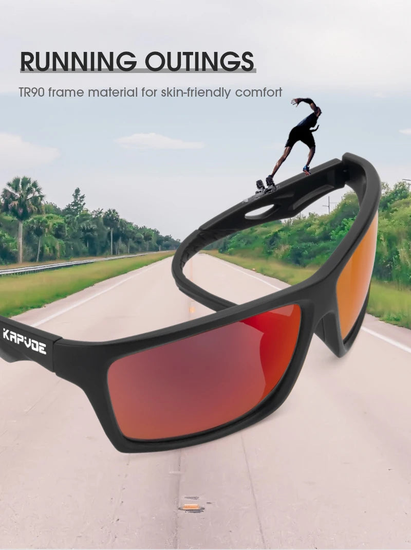 KAPVOE Polarized Sunglasses – Men & Women Fishing, Hiking, Driving, Cycling, and Sports Eyewear