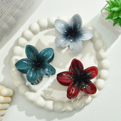 18Pcs Egg Flower Hair Clips | Gradient Candy Color Flowers, Shark Clips for Daily Ponytail Styling