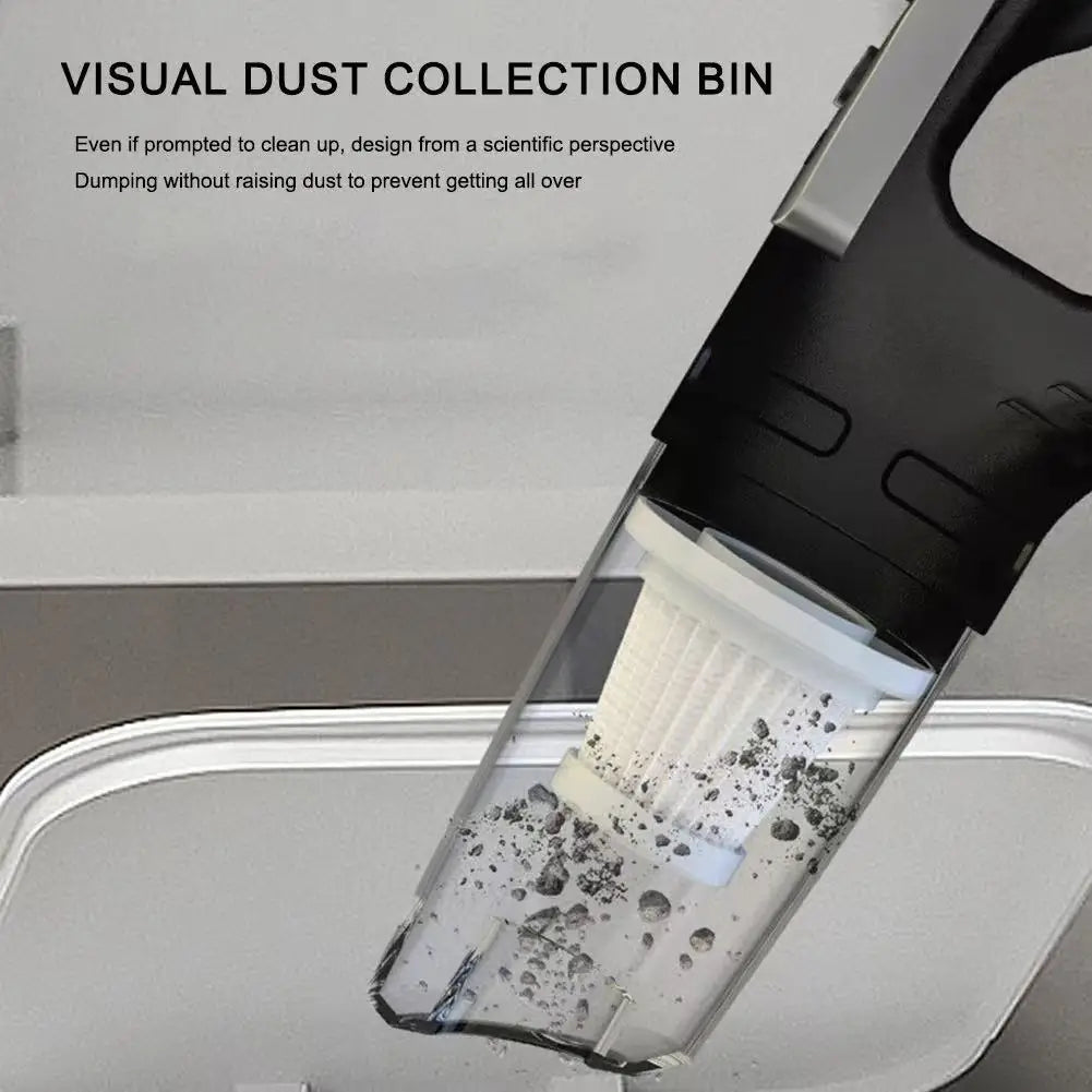 Wireless Handheld Vacuum Cleaner – Powerful Suction, Quick-Charge Rechargeable Cleaner for Car, Home & Pet Hair