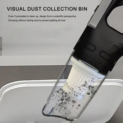 Wireless Handheld Vacuum Cleaner – Powerful Suction, Quick-Charge Rechargeable Cleaner for Car, Home & Pet Hair
