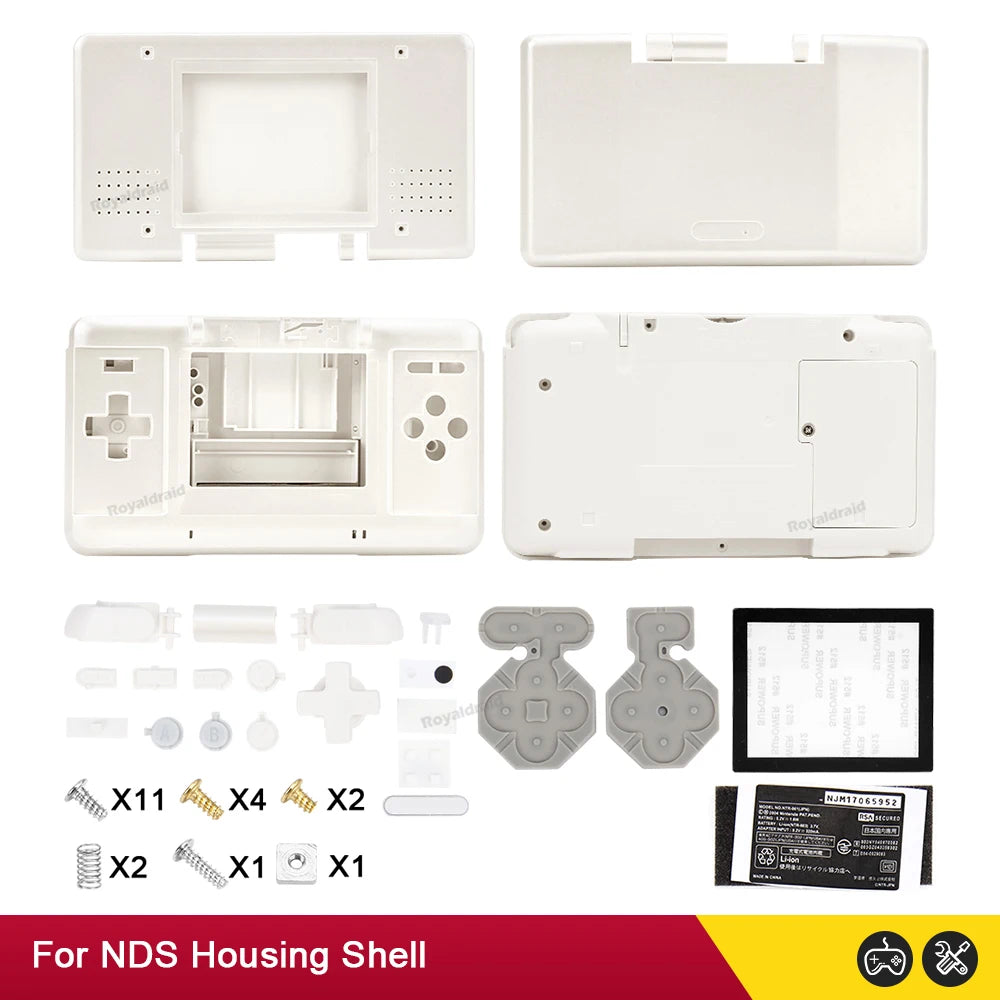 Full Set Housing Shell Cover for NDS – Replacement Plastic Case Kit for Nintendo DS Repair Accessories