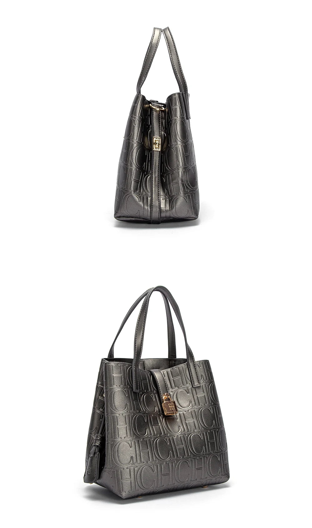 CHCH Women's Tote Bag - New Steel Embossed Handheld Bun Shopping Bag for Mothers