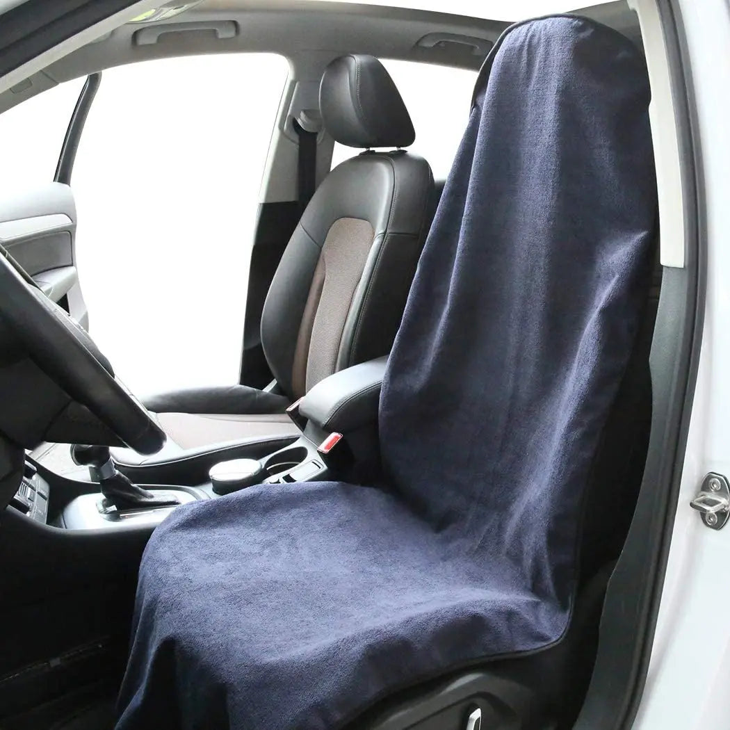 Front Car Seat Cover - Non-Slip Sweat-Absorbing Towel Protector for Cars, Trucks, and SUVs