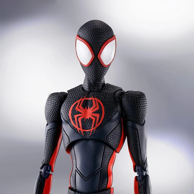 SHF Spider-Man Across the Spider-Verse Miles Morales Figure — 15cm PVC Marvel Collectible Action Toy