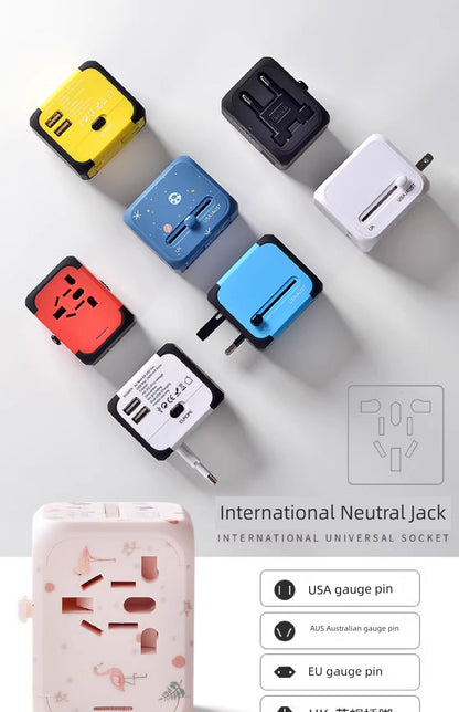 Neutral Universal Travel Charger — Fast Charging Adapter for International Use