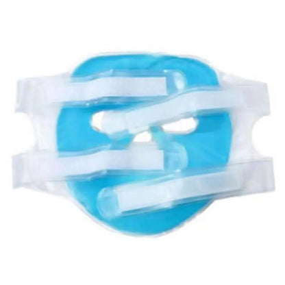 Cold Gel Face Mask — Blue Full-Face Ice Compress for Moisturizing, Relaxation & Facial Care
